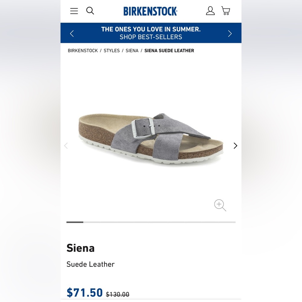 Birkenstock Siena Sandal Purple Fog